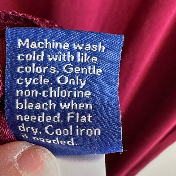 Apt. 9 Wine/Burgundy V-Neck Ruffle Sleeveless Maxi Dress with Side Slit Sz L - Picture 13 of 13